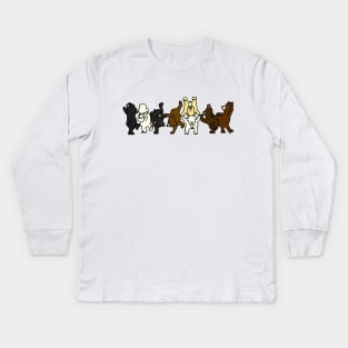 Dancing Bears Kids Long Sleeve T-Shirt